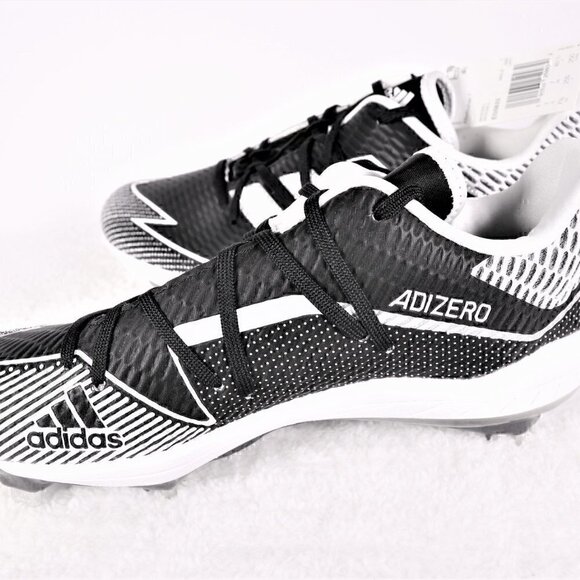 Adidas Afterburner 7 Baseball Cleats Black-White EG5633 SIZE 7.5 (NWT) - Picture 6 of 10